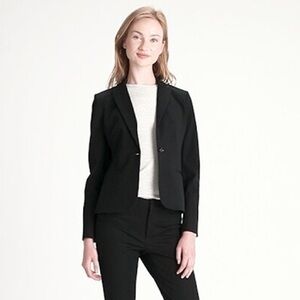 Banana Republic Classic-Fit Suit Blazer Jacket in Black EUC